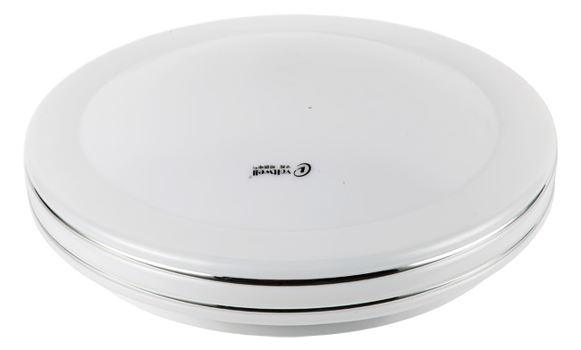 LED 15W 高邊雙線(xiàn)銀吸頂燈 尺寸Φ300x95mm 3000K/6400K